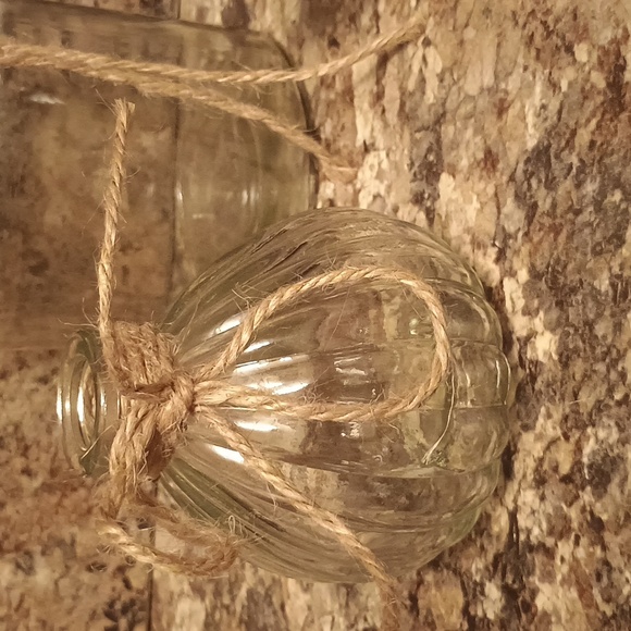 Rustic Boho Sheek Glass Vase Set with Twine Accents. Three Varieties All New - Picture 8 of 10